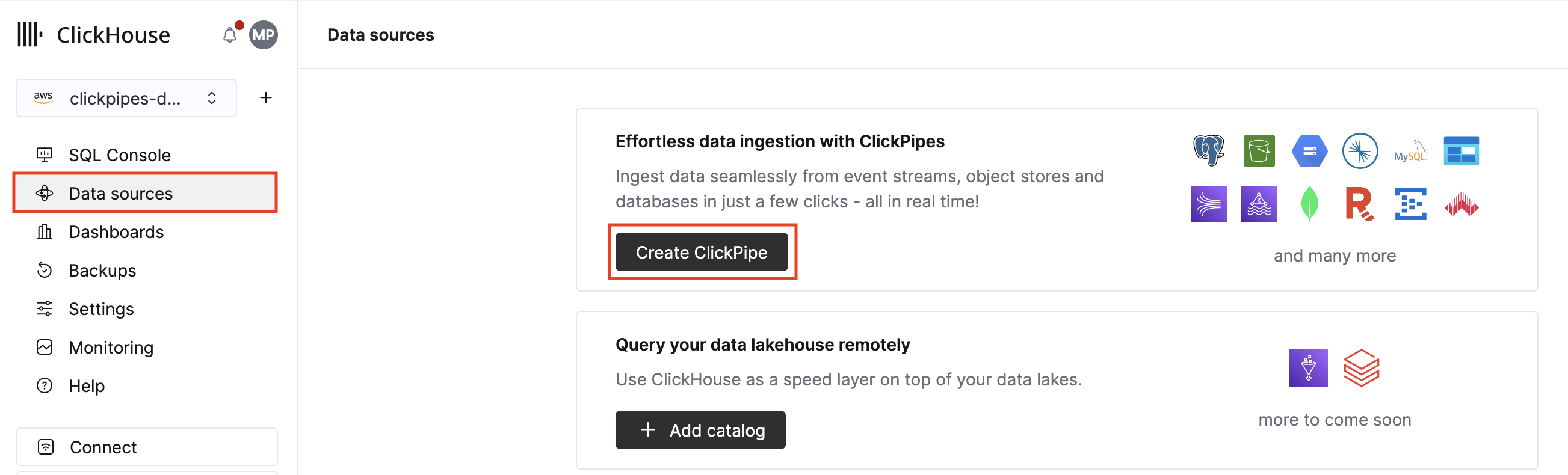 Выбор импорта